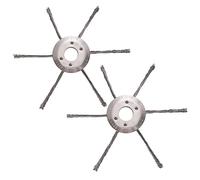 BAPPKON 2 testine per tagliaerba in filo di acciaio, testa per decespugliatore da giardino, testina con filo annodato, ricambio universale per accessori per tosaerba (6 teste)