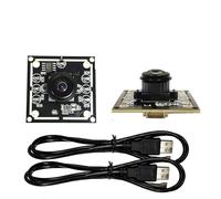 BAPPRJJ Modulo telecamera 2PCS 180 gradi 1MP 720P OV9732 1280x720 30fps Modulo telecamera USB Drive gratuito for WinXP/7/8/10 con cavo da 100 cm(2PCS 1.1mm lens)