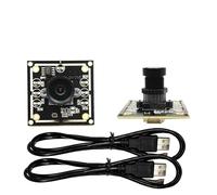 BAPPRJJ Modulo telecamera 2PCS 180 gradi 1MP 720P OV9732 1280x720 30fps Modulo telecamera USB Drive gratuito for WinXP/7/8/10 con cavo da 100 cm(2PCS 2.1mm lens)