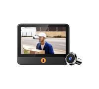 BAPPRJJ Spioncino visivo da 4,3'', telecamera 1080P, controllo tramite app, visione notturna digitale, monitor esterno, spioncino porta(S30)