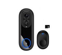 BAPPRJJ Videocitofono 5G 2.4G 1080P, telecamera IP65 impermeabile, campanello con batteria da 7000 mAh(With 64G SD)