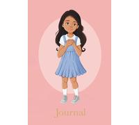Baptism Journal: Girl, Brown Skin, Black Hair, for Kids