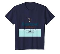 Baptized & Blessed Faith Colomba Battesimo Celebrazione Regalo Maglietta, Bambini, Navy, 3 Anni