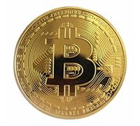 BAQI 1 Pz Oro Placcato Moneta Bitcoin Regalo Collezionabile BTC Coin Art Collection Physical