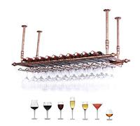 Bar a testa in giù per il vino rossi stoccaggio del vino scaffale a soffitto tazza sospesa supporto europeo semplice supporto in vetro in metallo decorazione bar con banco soggiorno ristoranti in