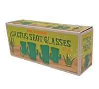 Bar Bespoke Bicchieri da shot a forma di cactus, confezione da 4