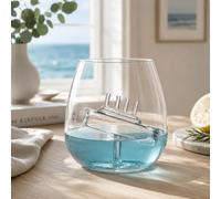 Bar Bespoke Ship in a Glass - Bicchiere da 550 ml, ideale per whisky e cocktail