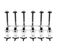Bar Butler per montaggio a parete, portabottiglie, dispenser per liquori, separatore vino (6 bottiglie)