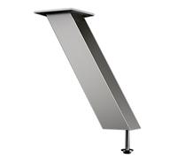 Bar Console di Capri inclinato 60 ° | 50 X 50 mm | Alluminio argento | Altezza: 170 mm | 1 pezzi