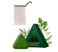 Bar de shampooing Triangle Nature, shampooing de savon solide à base de plantes naturelles pour les soins capillaires et la croissance pour les femmes et les hommes (Pack of 1)