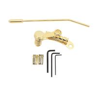 Bar di arresto del ponte di chitarra, in lega di zinco elettrico per chitarra vibrato bridge codatrice, design della barra di arresto compatibile LP SG per Sustain (Oro)