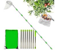 Bar di Raccolta della Frutta | Strumenti per Giardini Agricoli con Telescopico Estensibile - Raccoglitore di Frutta Portatile Grande Altezza, Racconti di Frutta Realizzati in Metallo, Attrezzatur