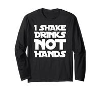 Bar Divertente con i Shake Drink Not Hands Maglia a Manica
