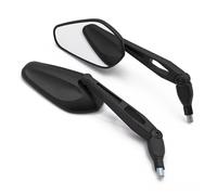 Bar End Laterale Specchietti Alloggiamento Nero 10 Mm Asta dello Specchio Rotante A 360 Gradi Parti dello Specchio Pieghevole Laterale Regolabile Specchietto Retrovisore Universale per Moto