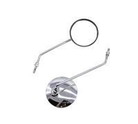 Bar End Laterale Specchietti Compatibile con Suzuki 2 Pezzi Universali Cromati Moto 8 Mm Specchietti Laterali Retrovisori Rotondi Accessori L'aggiornamento dello Specchietto Retrovisore della Moto