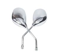 Bar End Laterale Specchietti Compatibile con Suzuki Specchietti Laterali Cromati da 10 Mm per Moto Specchietti Retrovisori Modificati Specchietti Retrovisori per Moto Accessorio di Aggiornamento