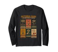 Bar Fittizi Visitati Emotivamente Vintage Design Maglia a Manica