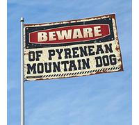 Bar For Man Cave Beware Of Pyrenean Mountain Dog Bandiere per ragazze camera balcone decorazione (30 x 45 cm)