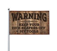 Bar For Man Cave Warning Keep Your Dk Beaters Bandiere per ragazze camera balcone decorazione (152 x 244 cm)