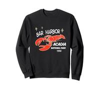 Bar Harbor Maine Aragosta Parco Nazionale Acadia Retro Felpa