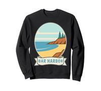 Bar Harbor Maine, Design retrò costiero Felpa