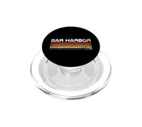 Bar Harbor Maine, design vintage costiero a righe PopSockets PopGrip per MagSafe