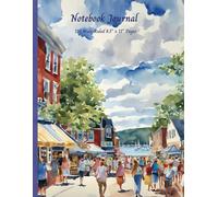 Bar Harbor, Maine Summer Day Composition Notebook | 8.5" x 11" Wide Ruled | 110 Pages with Dateline: Scenic Coastal New England Journal for Writing, Note-Taking and Travel Memories