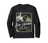 Bar Harbor Maine Vintage Orgoglio Maglia a Manica