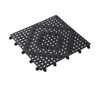 Bar Lux Square - Tappetino da bar quadrato nero - ad incastro - 30,5 x 30,5 cm - Scatola da 10 count - Restaurantware