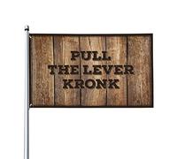 Bar Man Cave Decor Pull The Lever Kronk Flag Funny Room Decor Fall Flag Garden (30 x 45 cm)