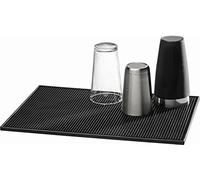 Bar Mat 45 x 31 cm, H: 1 cm, in plastica, Nero