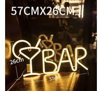 BAR Neon Sign Light Led Juice Letter Lampada Al Neon Party Night Light Lamp A7