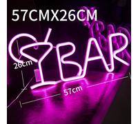 BAR Neon Sign Light Led Juice Letter Lampada Al Neon Party Night Light Lamp A7