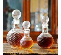 Bar per la casa Forma a sfera rotonda Whisky di cristallo Vino Birra Bottiglia di vetro Decanter Whisky Liquore Caraffa Brocca d'acqua Strumenti per bicchieri