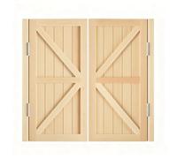 Bar Porte Oscillanti Interne, Portes a Battente per Bar, Chiusura automatica Porta da Saloon Interne in Legno Massello, Caffe Entrata Cucina Ristorante Decorazione(Natural,140 * 90cm)