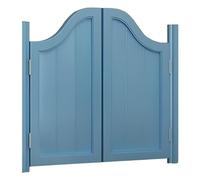 Bar Saloon Door Porta Oscillante Interno in Legno, Porte a Mezza Vita per Cucina, Casa, Scale, Camera da Letto(Bleu,W80xH90cm(32x36in))