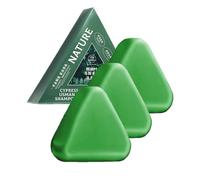 Bar Shampoo Nature Triangle, Shampoo Nature Seven Green, Shampoo solido vegetale, Calma e Rafforza i Capelli per Uomini e Donne, 120g (3PZ)