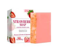 Bar Soap, Fruit Scented, Natural PH Balanced Cleanser, Gentle Moisturizing Formula, Ideal for Sensitive Dry Oily Skin, Hotel Bathroom, Palestra, Travel, and Camping, 100 g