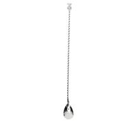 Bar Spoon Acciaio Inox Cucchiaio da Cocktail Oro - Design Elegante, Impugnatura Confortevole per Mixology, Perfetto per Feste e Casa (Argento)