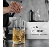 Bar Spoon in Acciaio Inox con Forchetta, per Barman - per Drink