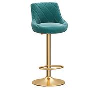 Bar Stool con Schienale e Piedi - Poltrona Elegante per Salone, Ufficio da tavola e Soggiorno ()