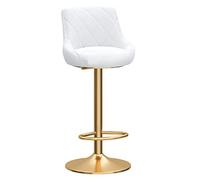 Bar Stool con Schienale e Piedi - Poltrona Elegante per Salone, Ufficio da tavola e Soggiorno ()