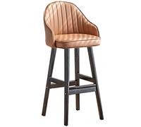 Bar Stool Industrial Farmhouse Barstool with PP Seat, Cafe Pub Kitchen Counter Dining Room Breakfast Bar Chair (White-2ps)