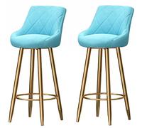 Bar Stool Industrial Farmhouse Barstool with PP Seat, Cafe Pub Kitchen Counter Dining Room Breakfast Bar Chair (White-2ps)