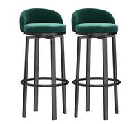 Bar Stool Industrial Farmhouse Barstool with PP Seat, Cafe Pub Kitchen Counter Dining Room Breakfast Bar Chair (White-2ps)