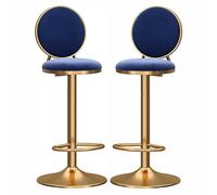 Bar Stool Industrial Farmhouse Barstool with PP Seat, Cafe Pub Kitchen Counter Dining Room Breakfast Bar Chair (White-2ps)