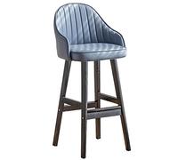 Bar Stool Industrial Farmhouse Barstool with PP Seat, Cafe Pub Kitchen Counter Dining Room Breakfast Bar Chair (White-2ps)