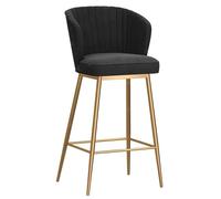 Bar Stool Industrial Farmhouse Barstool with PP Seat, Cafe Pub Kitchen Counter Dining Room Breakfast Bar Chair (White-2ps)