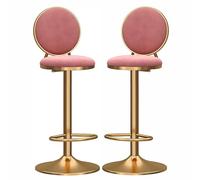 Bar Stool Industrial Farmhouse Barstool with PP Seat, Cafe Pub Kitchen Counter Dining Room Breakfast Bar Chair (White-2ps)