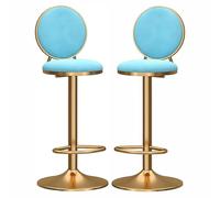 Bar Stool Industrial Farmhouse Barstool with PP Seat, Cafe Pub Kitchen Counter Dining Room Breakfast Bar Chair (White-2ps)